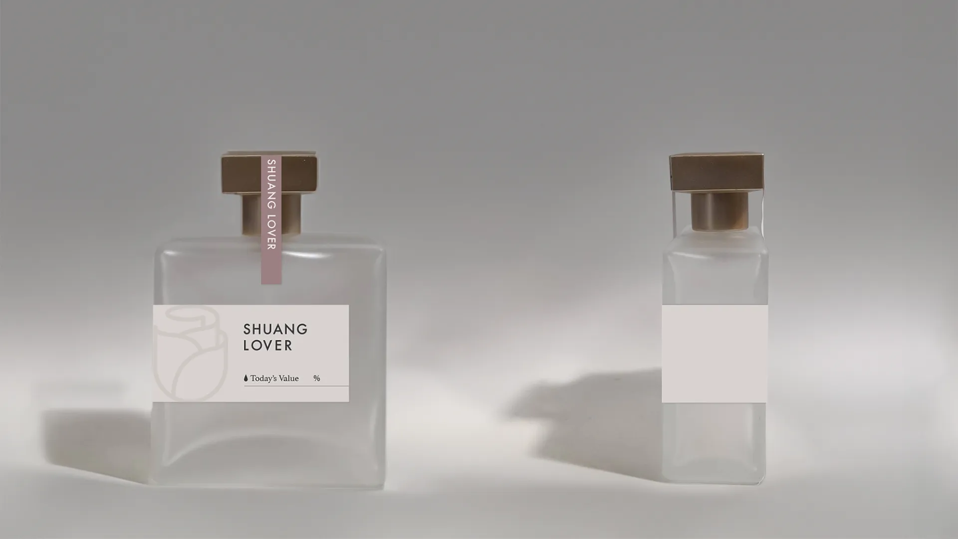 髮妝水瓶貼設計